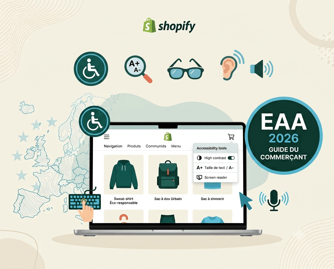 Acte européen sur l&rsquo;accessibilité Shopify : Guide du commerçant 2026